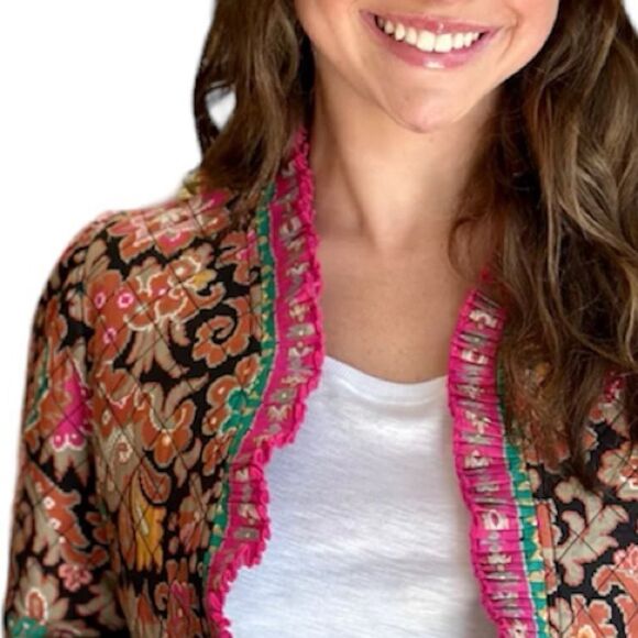 NWT LOVE THE LABEL ADRIENNE JACKET -
CASABLANCA BLACK PRINT Small - Picture 4 of 15